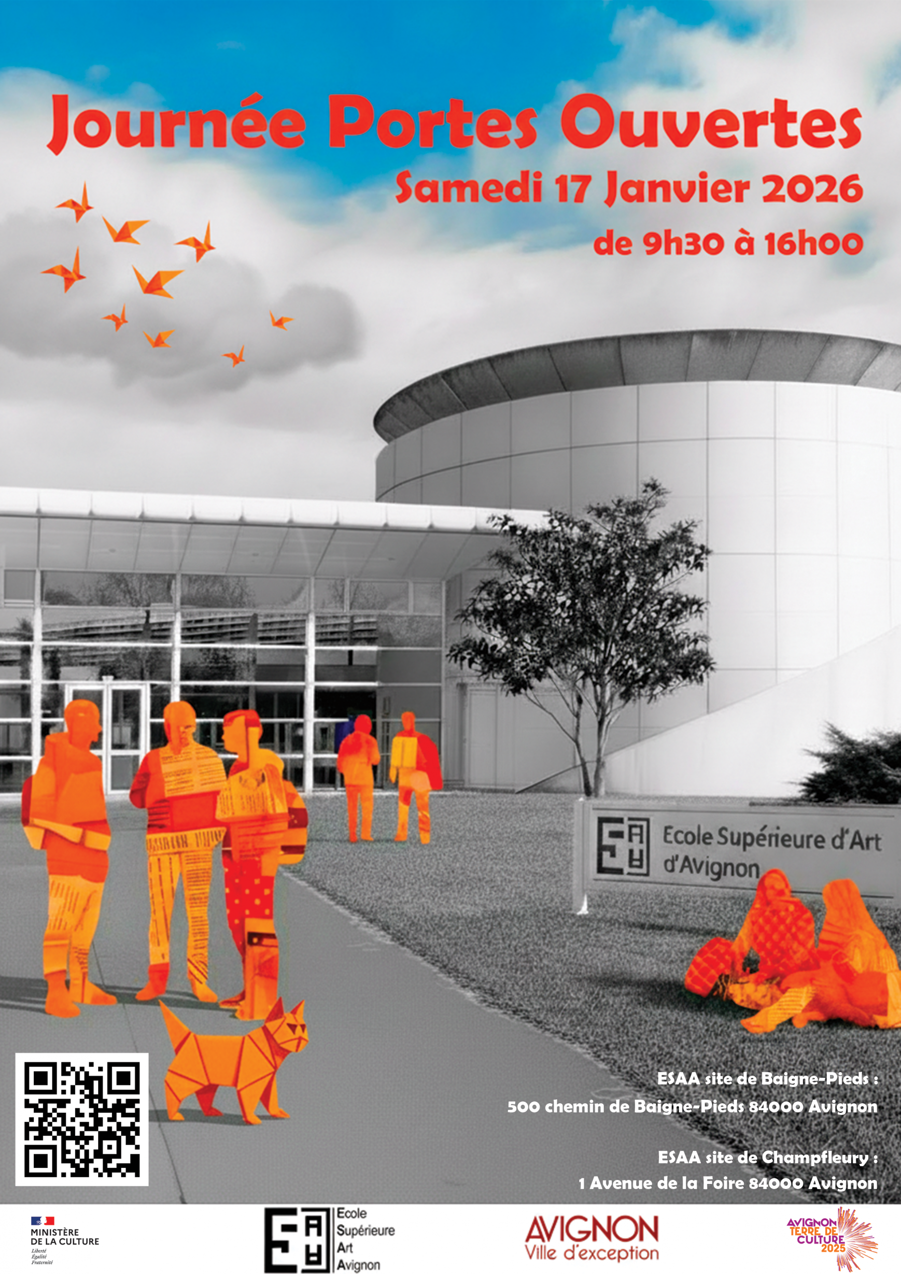 <font color="#7c0707"><strong>Journée Portes Ouvertes à l'ESAA</strong></font>